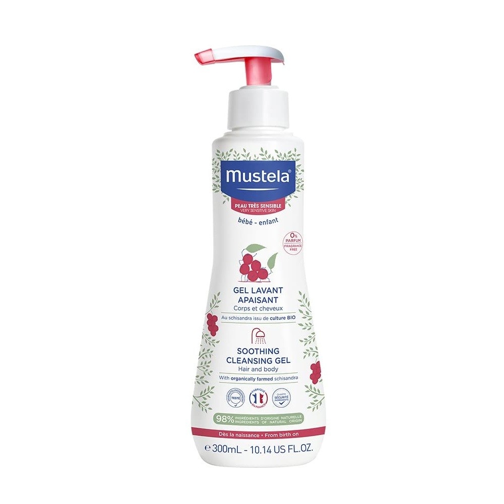 Mustela Gel Lavante Calmante Apaisant Bebê 300ml: Cuidado Suave e Natural para Pele Sensível