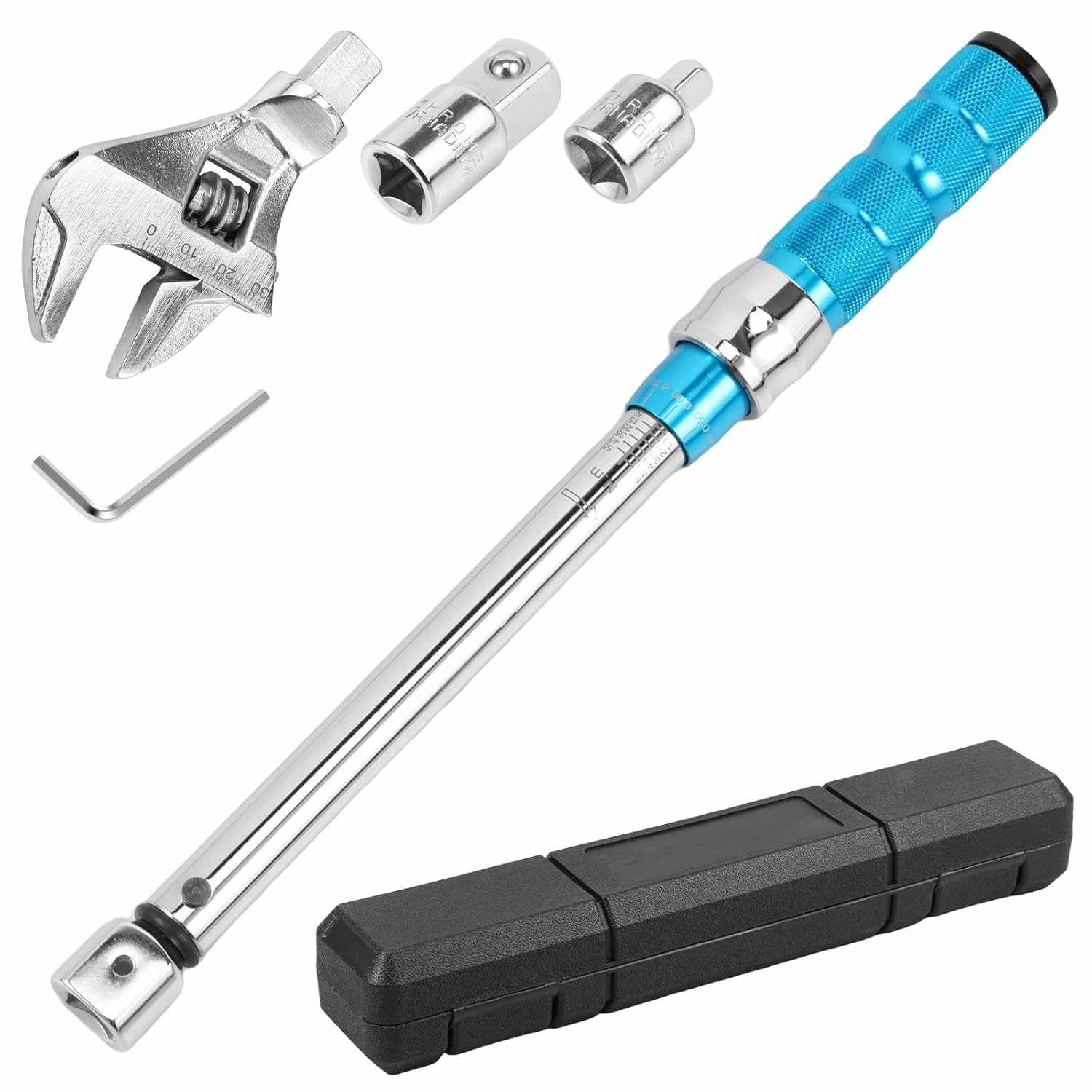 Chave de Torque Ajustável 5-60 Nm com Cabeça Mutável e Extremidade Aberta 30mm - Precisão Profissional