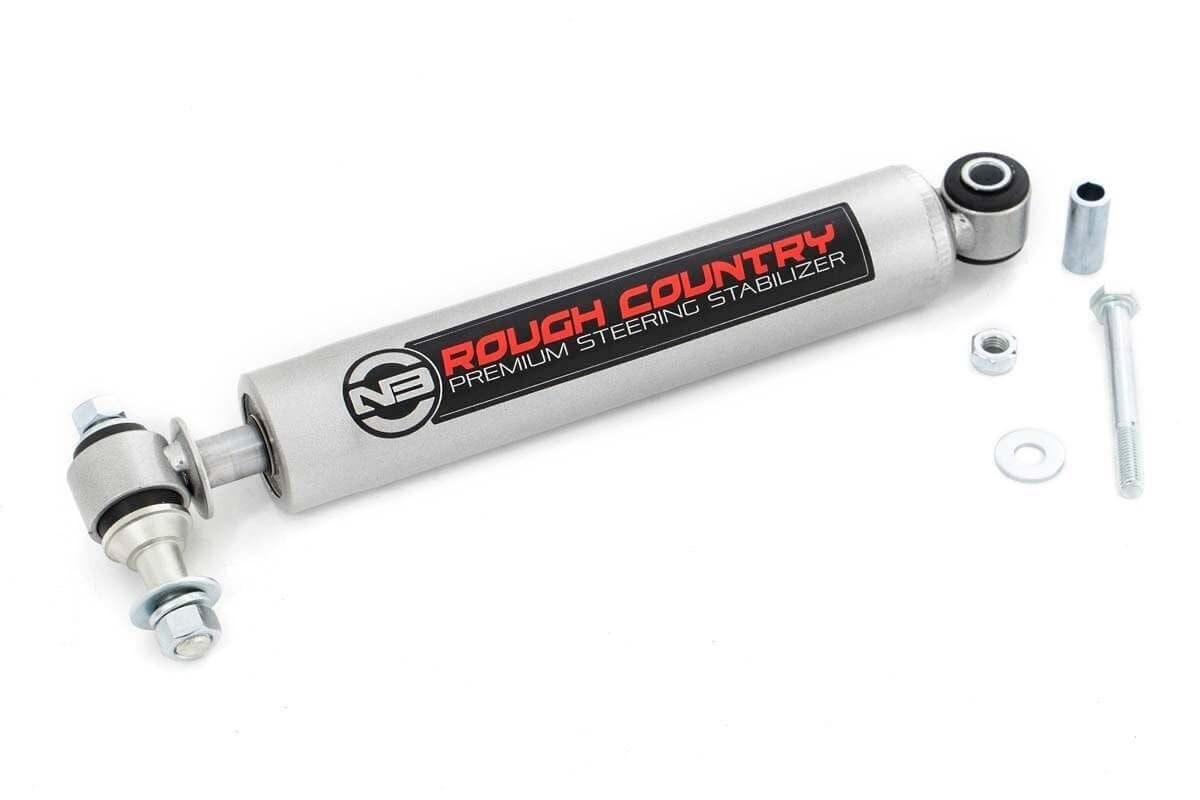 Estabilizador de Direção Rough Country N3: Controle e Estabilidade para seu Jeep e Silverado
