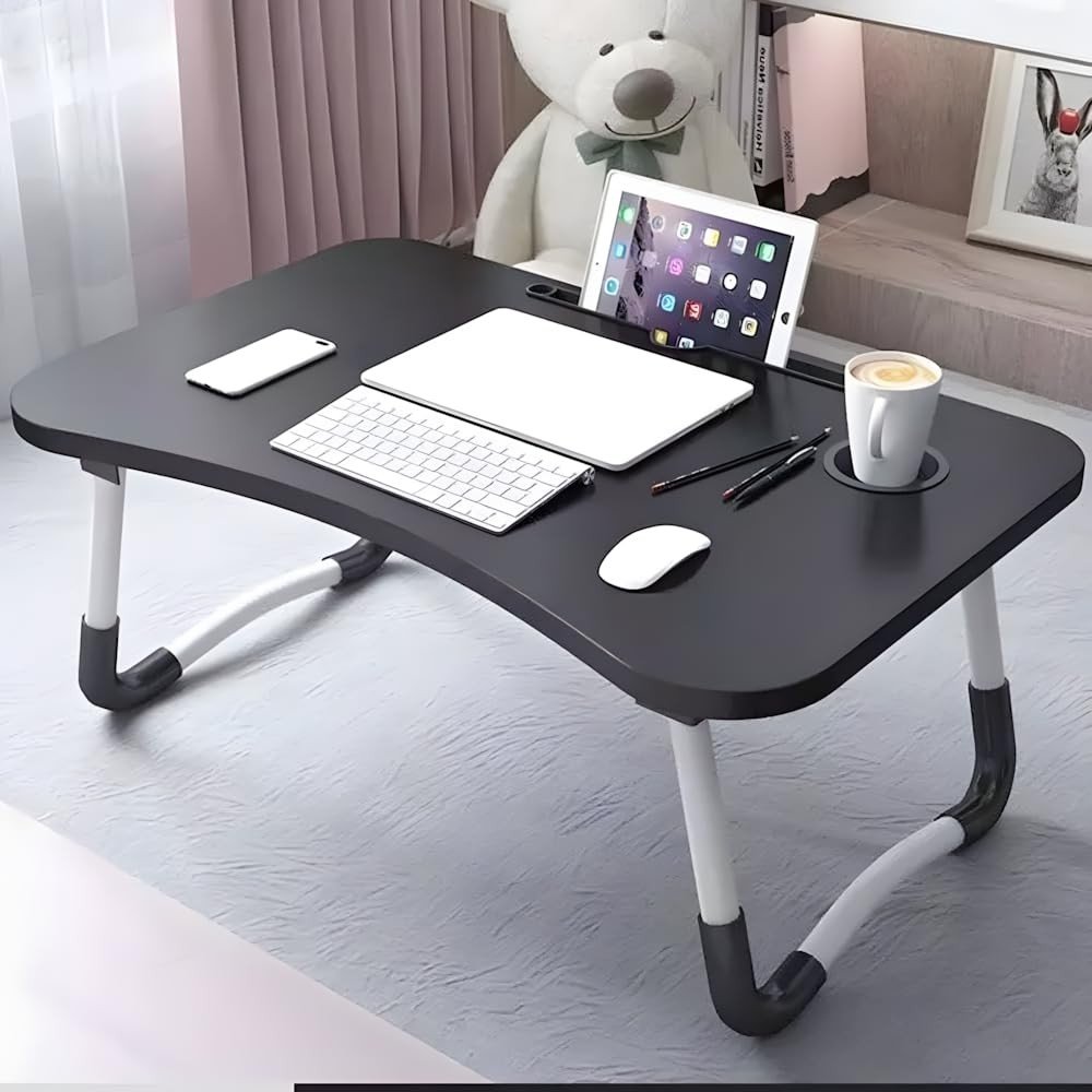 Mesa Dobrável para Notebook Premium - Conforto Total na Cama ou Sofá