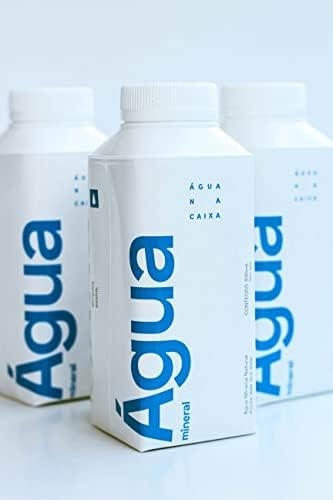 Água na Caixa 330ml | Pack com 12 unidades | Água Mineral sem gás | Tetrapak | Embalagem reutilizável, 100% Reciclável, 89% renovável, carbono neutro/Sustentável