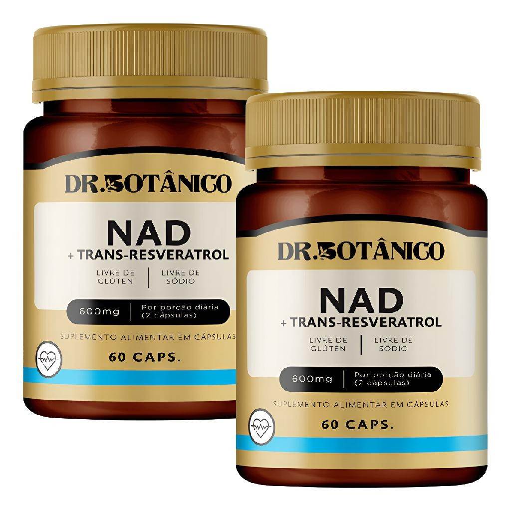 NAD+ Trans Resveratrol: Vitalidade 600mg (Kit 2)