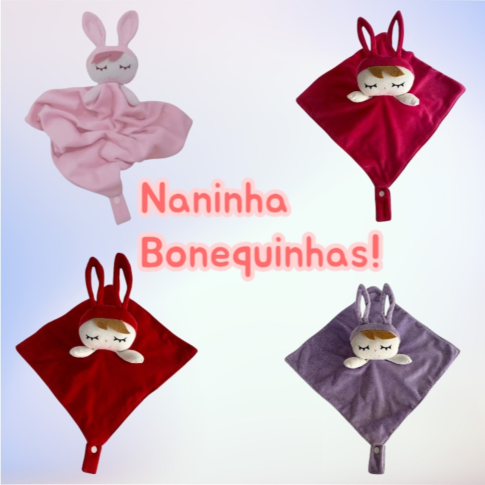 Naninha Plush Antialérgica com Porta Chupeta – Conforto e Segurança para o Seu Bebê