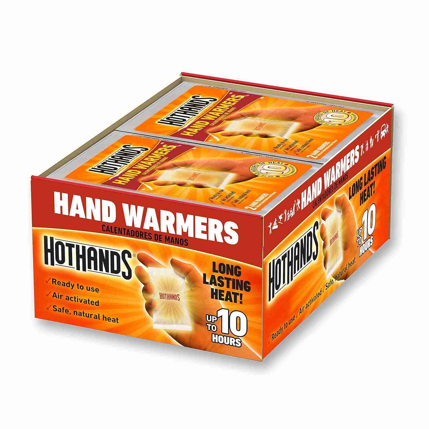 Aquecedores de Mãos HotHands - Ativados por Ar Natural | Até 10 Horas de Calor Seguro