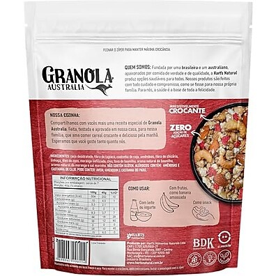 Granola Keto Morango Baunilha Harts Natural 300g
