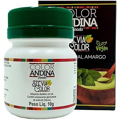 Adoçante Stévia 10g Color Andina: 100% Natural