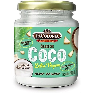 Óleo de Coco Extra Virgem DaColônia 200ml: Puro e Natural