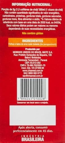 CHÁS REAL Cha Mate Real Natural 100 Gramas