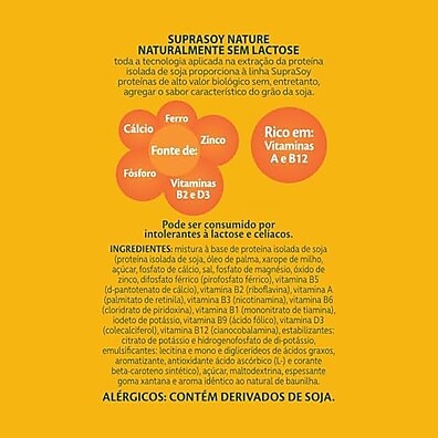 Supra Soy Pó: Nutrição Natural Sem Lactose 300g