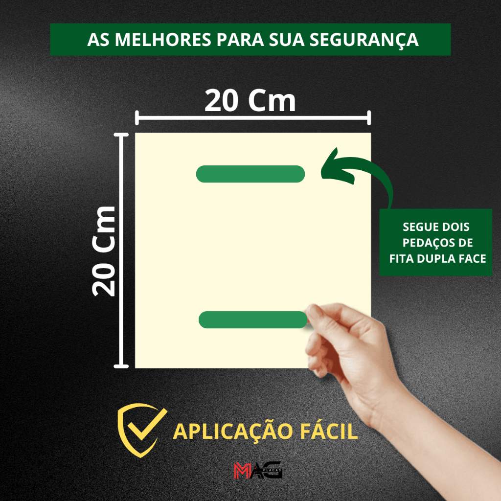 Placa Fotoluminescente Extintor - Brilha no Escuro e Cumpre a NBR13434