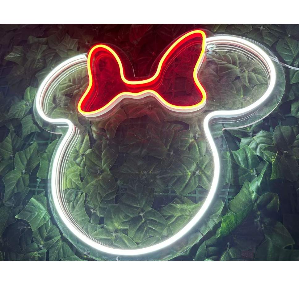 Neon Mickey & Minnie: Magia em Acrílico!