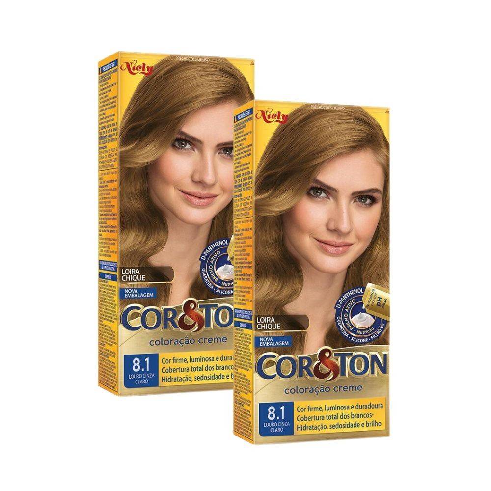 Niely Cor&Ton 8.1: Louro Cinza Claro Perfeito