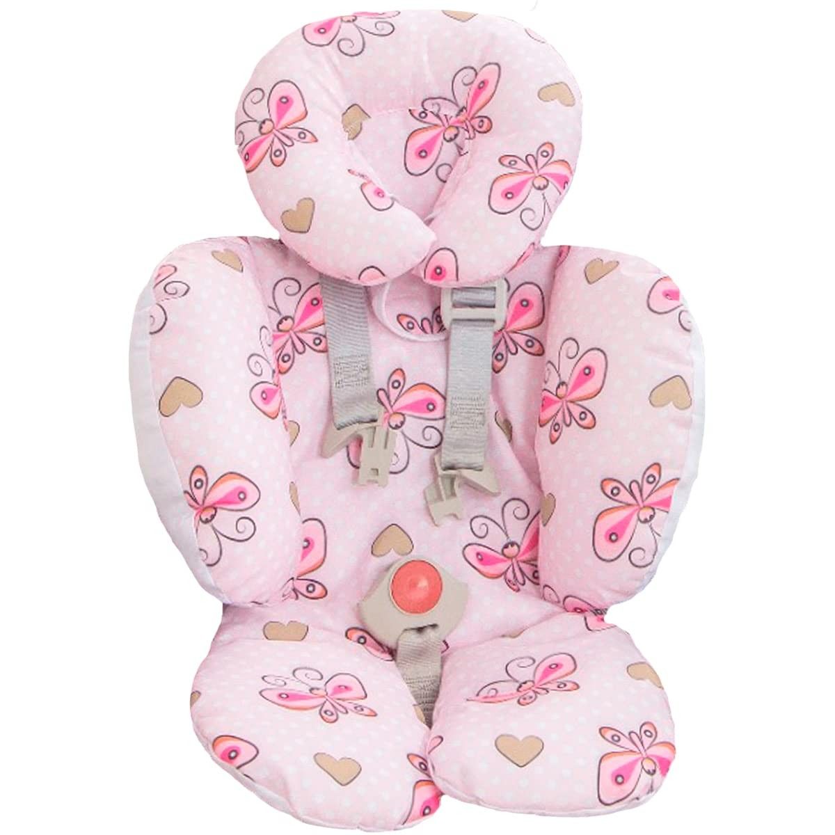 Redutor de Apoio de Corpo para Bebê: Conforto e Segurança no Carrinho e Bebê Conforto (Borboleta)