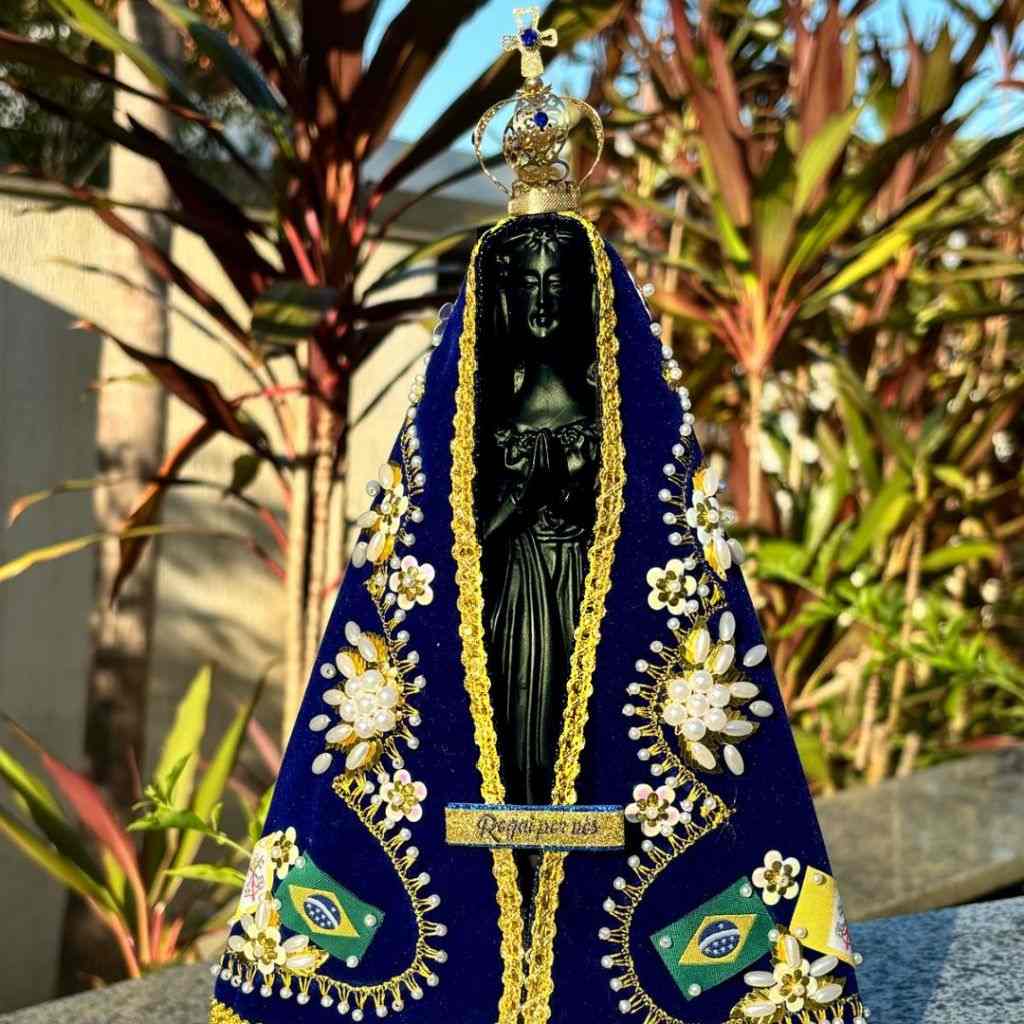 Nossa Senhora Aparecida 30 cm Resina Luxo – Devoção em Detalhes