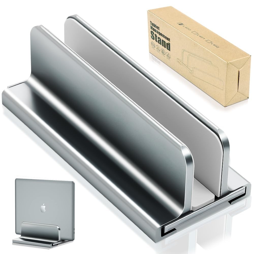 Suporte Vertical para Notebook e Laptop de Mesa Dock em Liga de Alumínio com Design Moderno
