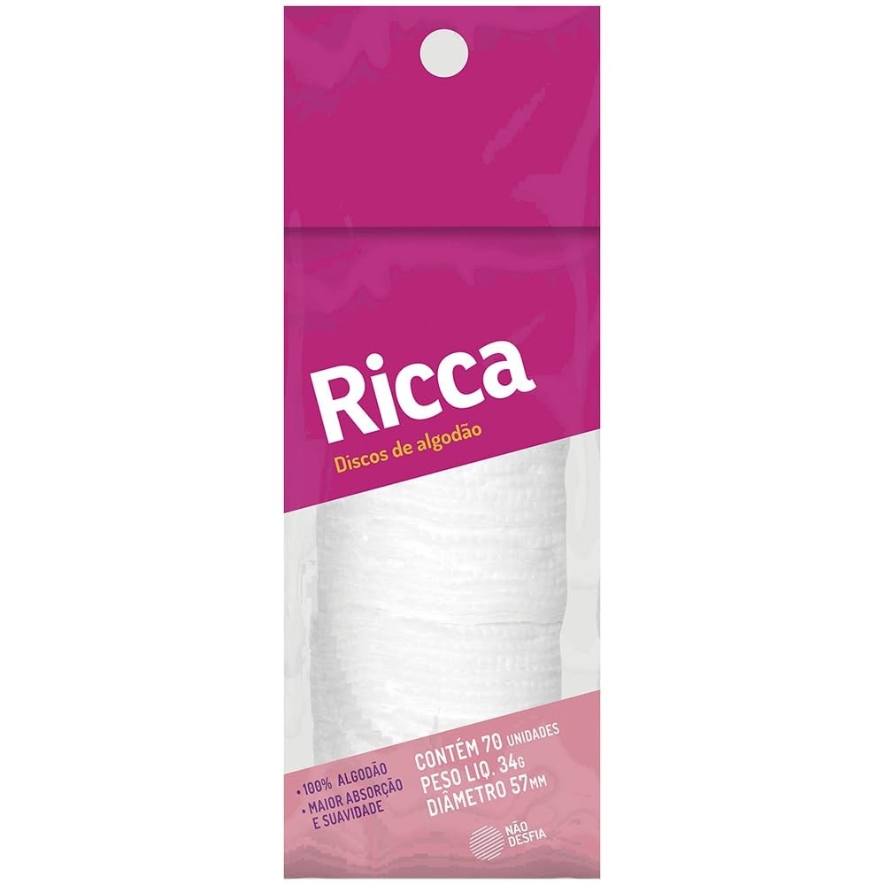Ricca Disco de Algodão - Maciez e Qualidade para o Dia a Dia