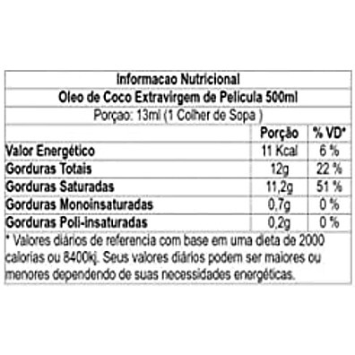 Óleo de Coco Extra Virgem Santo Óleo 500ml