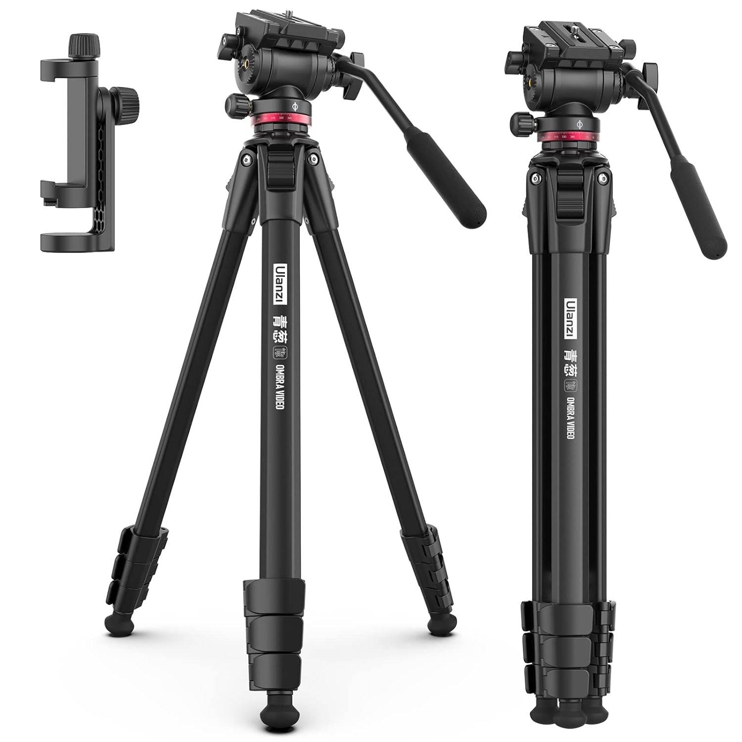 Tripé ULANZI MT-56 Ombra: Estabilidade Profissional para suas Fotos e Vídeos (160cm, 6kg)