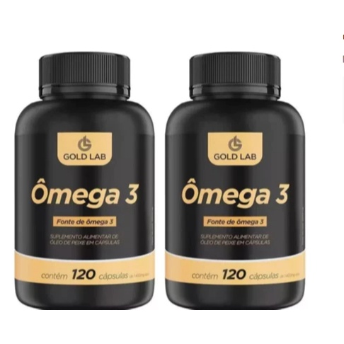 Omega 3 Gold Lab: 240 Cápsulas Essenciais