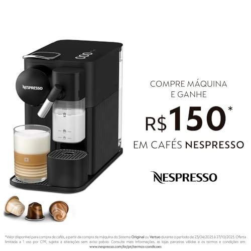 Nespresso Cafeteira Lattissima One Preta 110V