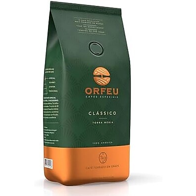 Orfeu Clássico: Café em Grãos 1kg - Sabor Intenso