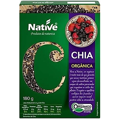 Chia Orgânica Native 180g: Superalimento Puro