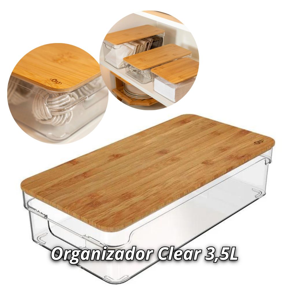 Organizador Clear: Organize com Estilo!