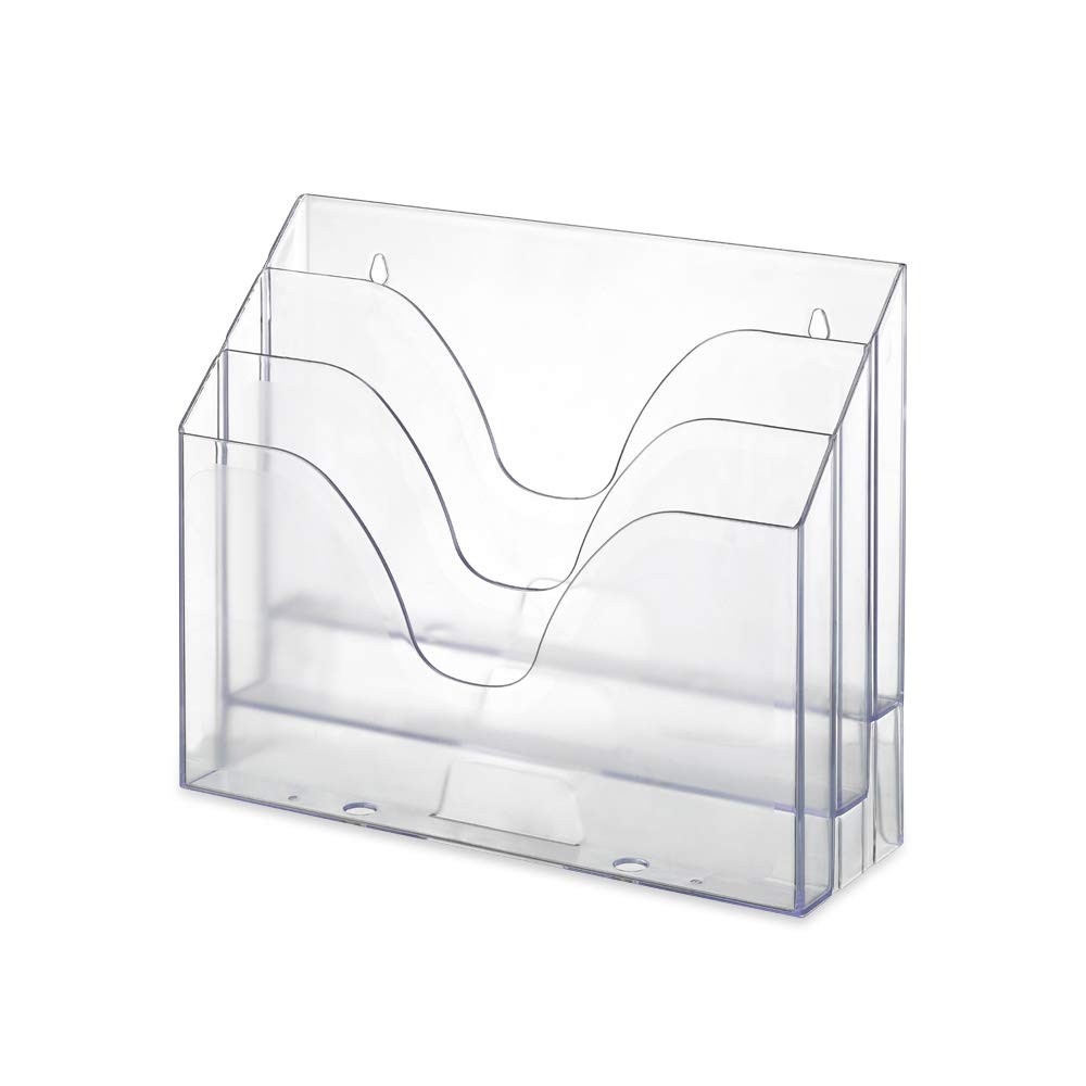 Organizador Triplo Office Cristal Selado - Solução Moderna para Ambientes de Trabalho