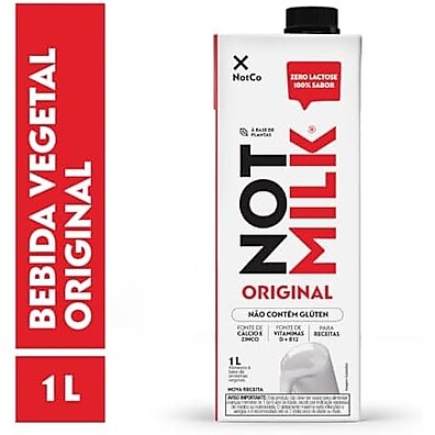 NotMilk Original NotCo 1L: Sabor Leite Integral Vegano