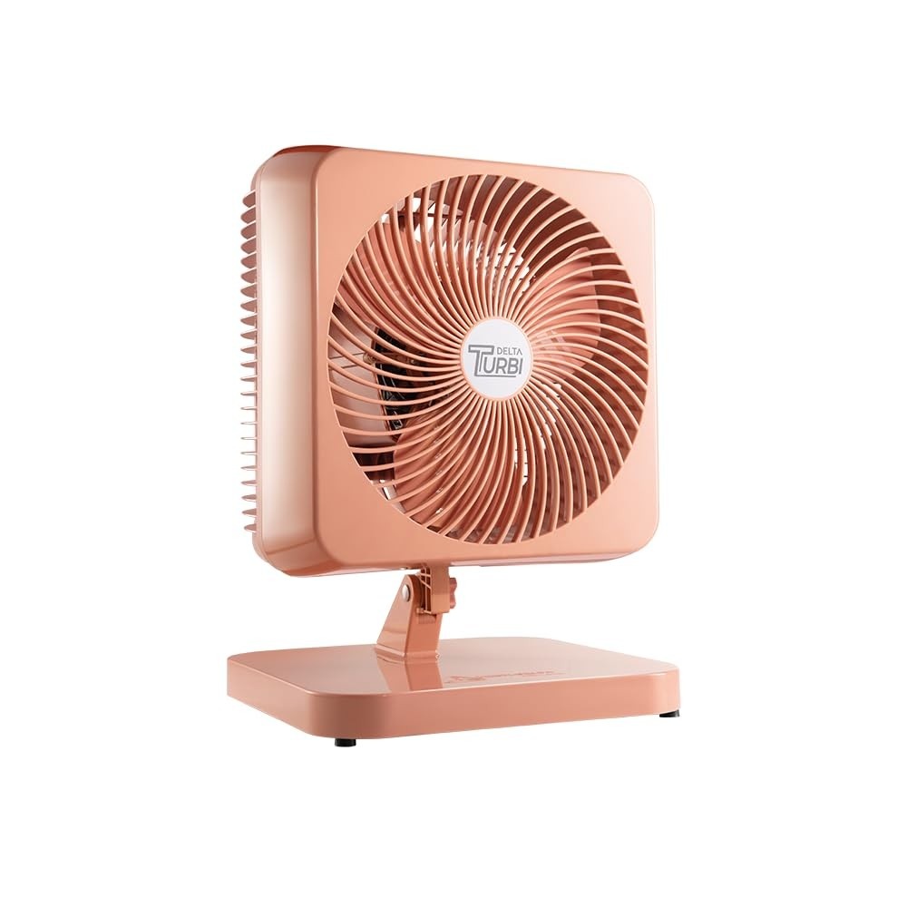 Venti-Delta Turbi Max Ventilador Oscilante 2 em 1 Mesa ou Parede 3 Velocidades 40cm Inverse Grid 220v Rosa Nude