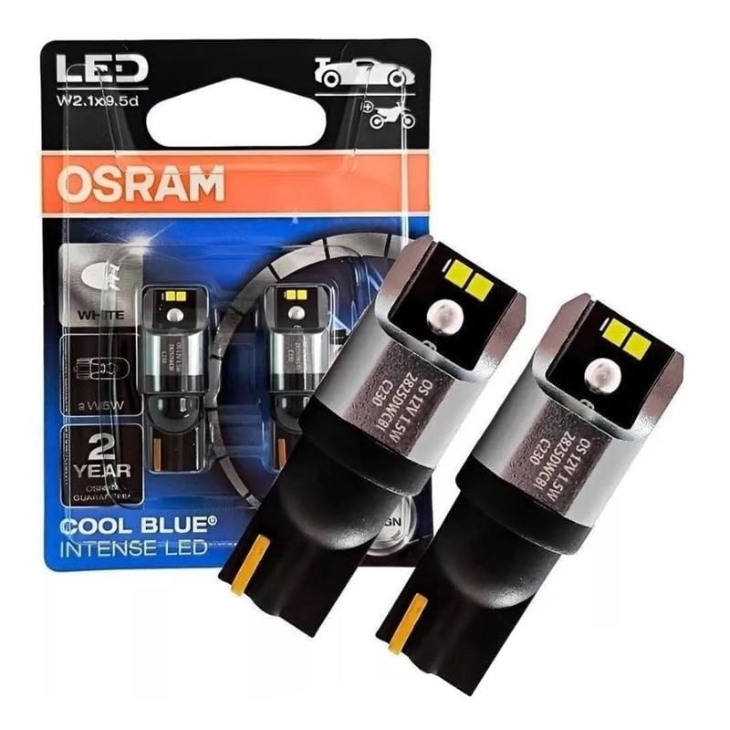 Ilumine seu Carro com Lâmpadas LED Pingo Osram W5W T10 6000K Branco Frio
