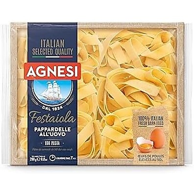 Pappardelle Agnesi Massa ao Ovo 200g: Sabor Autêntico