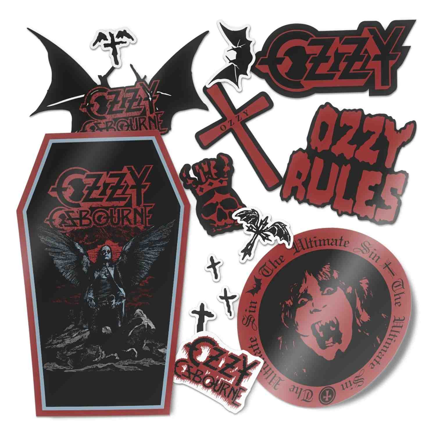 Adesivo Vinil Ozzy Osbourne - Decalque Premium para Laptop, Garrafa, Carro e Mais!