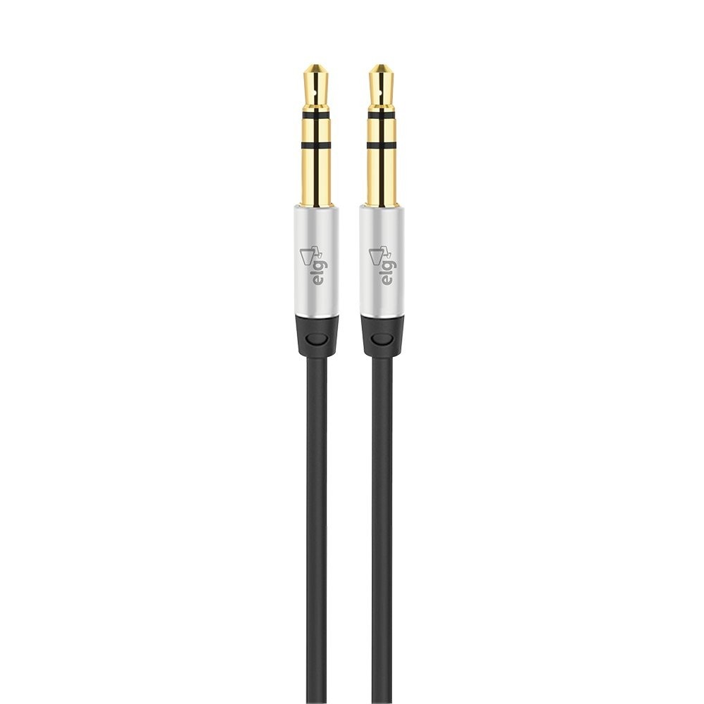 Cabo Auxiliar P2 x P2 ELG P3520HD 2m: Som de Alta Definição com Conectores Banhados a Ouro