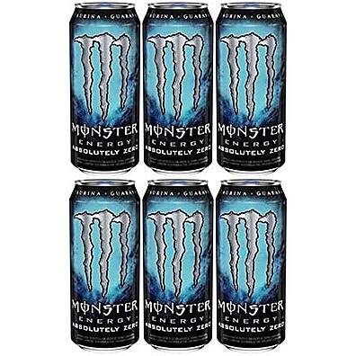 Monster Zero Açúcar: Pack 6 Latas 473ml - Energia Pura!