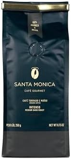 Pack Café Santa Monica Moídos Gourmet Intenso, Orgânico e Tradicional 3 Unidades 250g