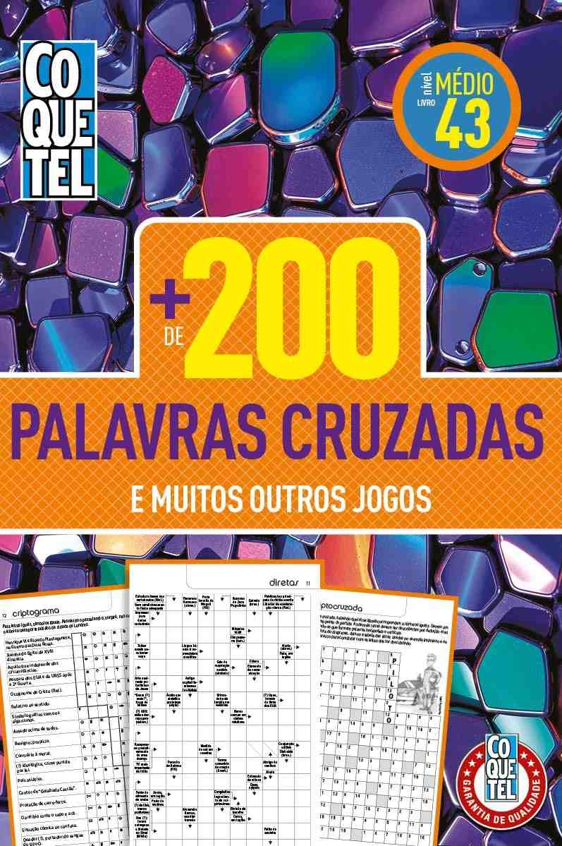 Livro Coquetel +200 Palavras-Cruzadas Nível Médio: Exercite Sua Mente!