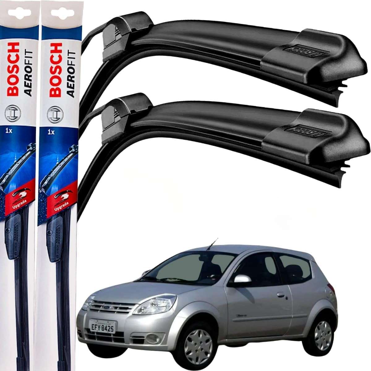 Palheta Limpador Parabrisa Bosch Aerofit Par Original Ford Ka 1997-2009