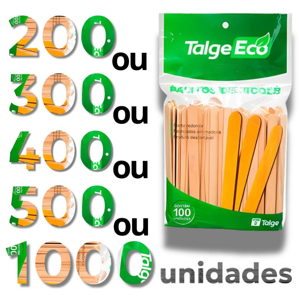 Palito de Picolé Talge 11,4cm: Sustentável e Prático