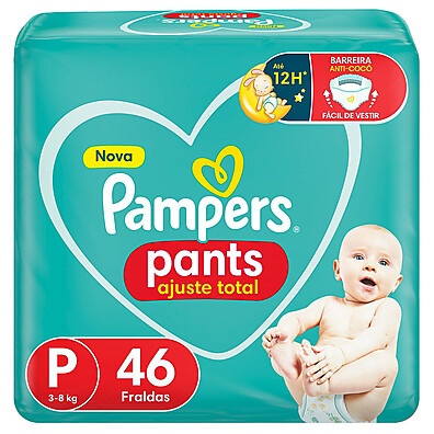 Pampers Pants Ajuste Total Tamanho P: Conforto e Proteção