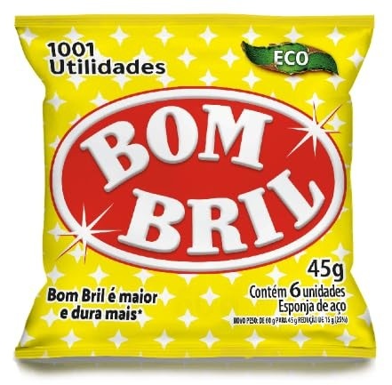 Esponja de Aço Bom Bril 6 Unidades - Limpeza Profunda e Brilho Impecável para Panelas e Superfícies