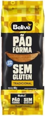 Pão de Forma Tradiconal sem Glúten 400g - Belive