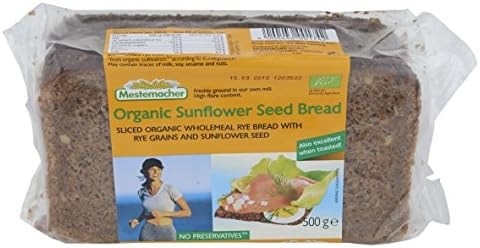 Mestemacher Pão Girassol 500G Stuttgart (Centeio Integral Com Sementes De Girassol)