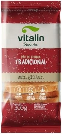 Vitalin Pão de Forma Sem Glúten Tradicional 300g