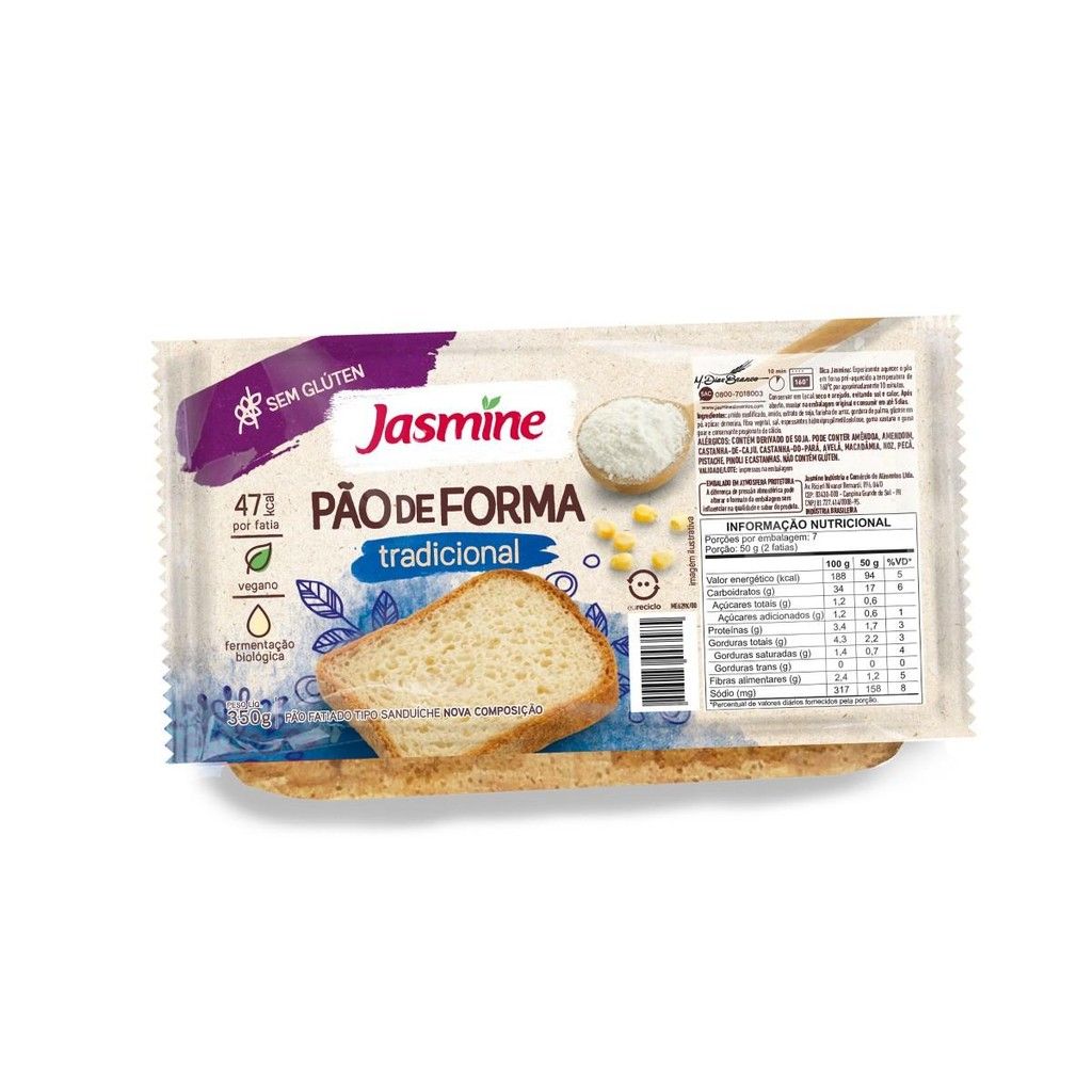 Pão Vegano sem Glúten Jasmine: Sabor e Saúde!