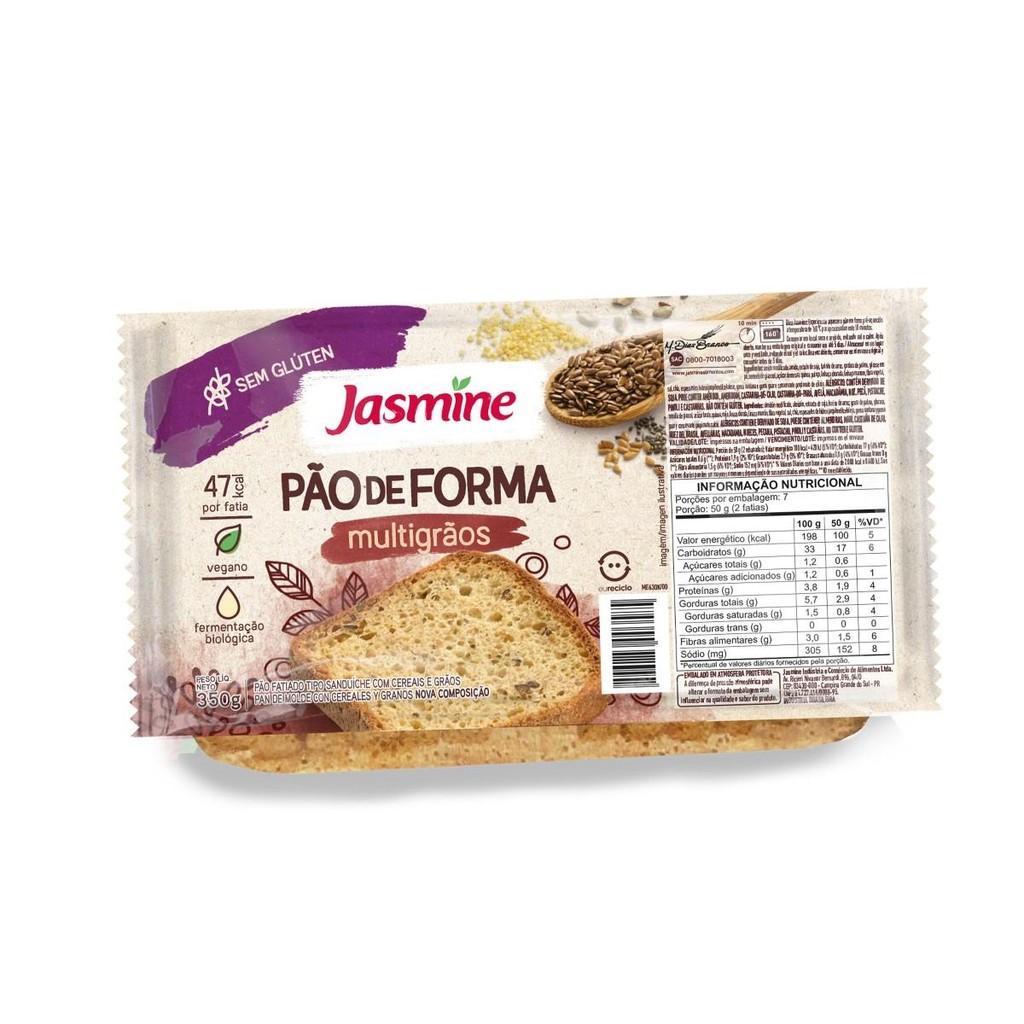 Pão Vegano sem Glúten: Multigrãos Jasmine 350g