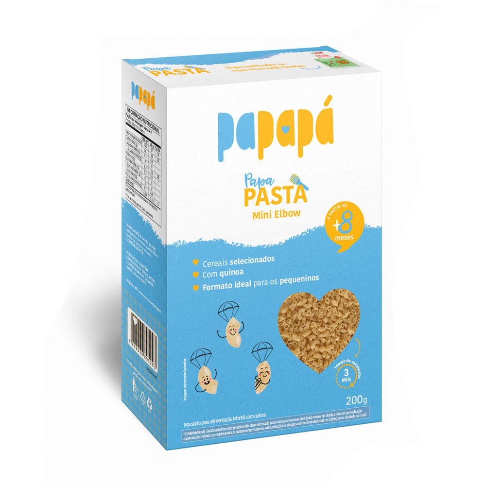 Papa Pasta Papapá Kinoa: Macarrão Infantil Nutritivo +8 meses