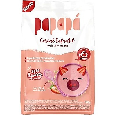 Papapá Cereal Infantil Morango & Beterraba 170g