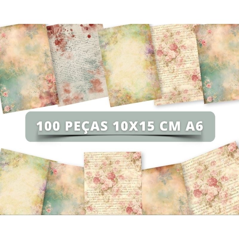 Papel para Scrapbook 180g A6: 36 Peças para Criar Memórias Únicas