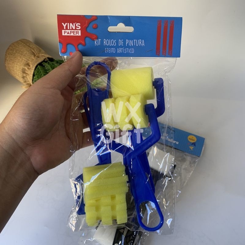 Kit Rolo de Pintura Liso ou Efeito Artístico – Yins Paper
